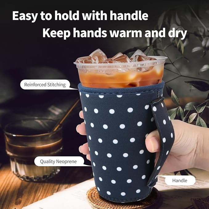 4 Pack Neoprene Cup Sleeves - Image 4