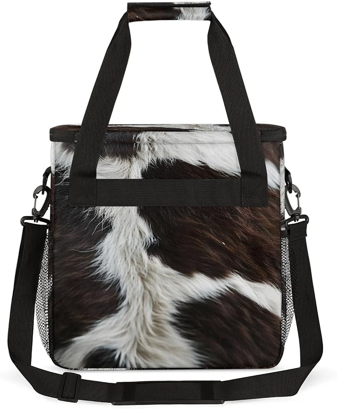 Cow Print Western Animals Coffee Maker Carring Bag, Large Insulated Storage - Image 5