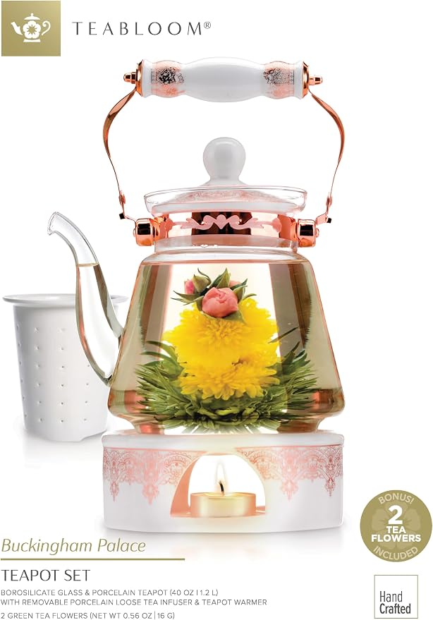 Teabloom Buckingham Palace Teapot & Flowering Tea Gift Set - Image 3