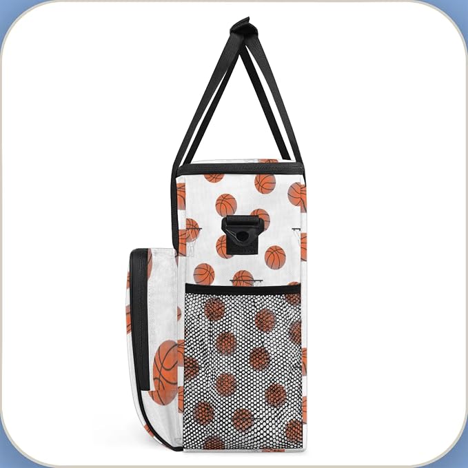 Basketball Coffee Maker Travel Bag, Basketball Large Carrying Storage Case - Image 4