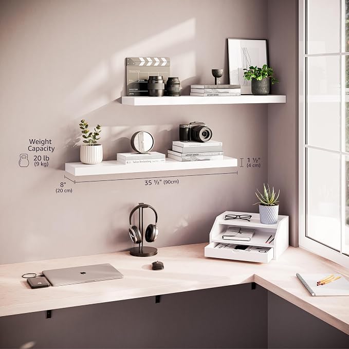 Ballucci Floating Shelves for Wall, - Image 3