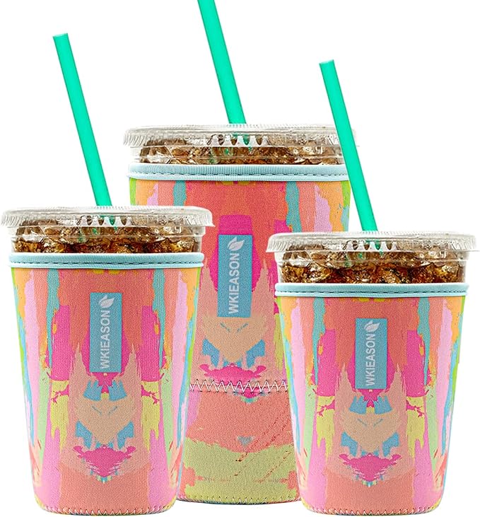 Reusable Iced Coffee Insulator Sleeve by WKIEASON