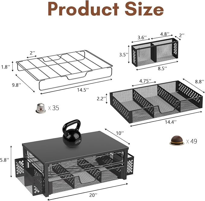 Ekisemio 2-Tier K Cup Organizer - Image 3