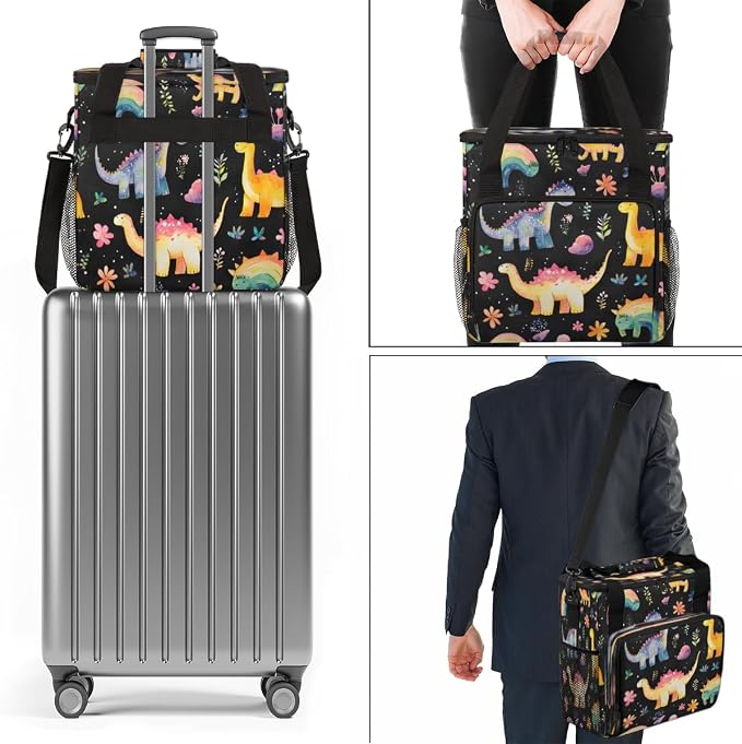 Colorful Dinosaur Coffee Machine Bag Compatible - Image 7