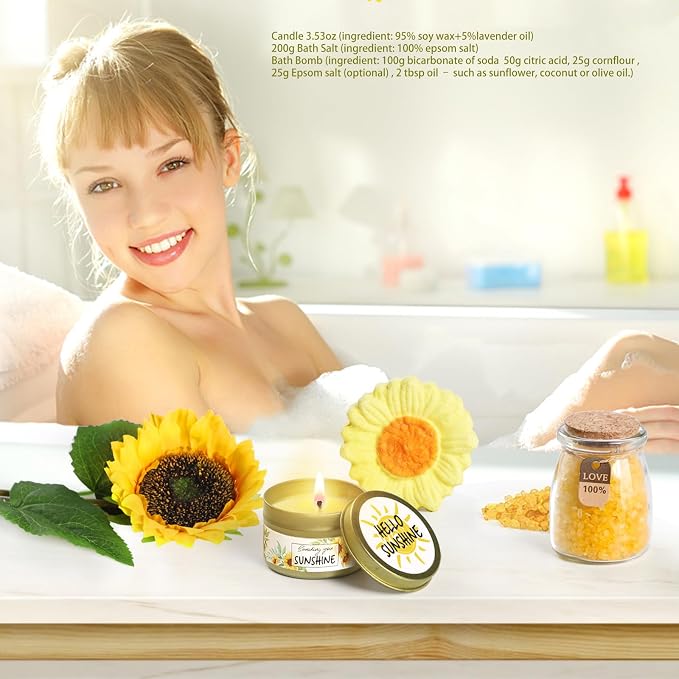 Birthday Gifts for Women Sunflower Gifts Get Well Soon, Sending Sunshine Gift - Image 4