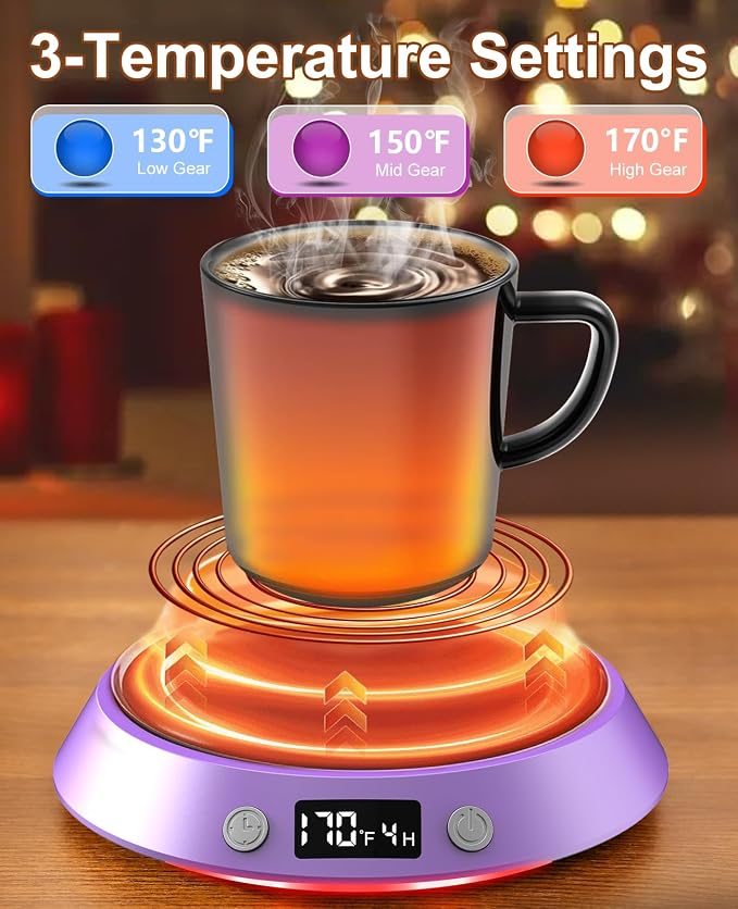 Kepwam Coffee Mug Warmer - 50W Electric Coffee Warmer - Image 2