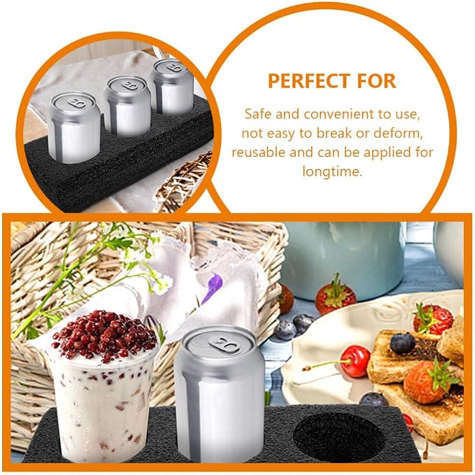 iplusmile 2pcs Coffee Cup Carrier Trays Lightweight Takeout Drink Holders - Image 7