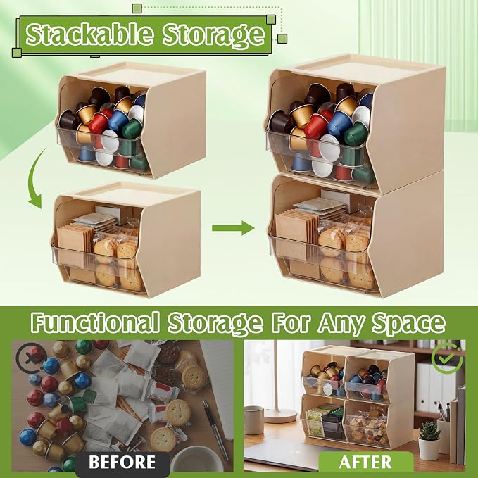 4pcs Coffee Pod Storage Bins - Image 4