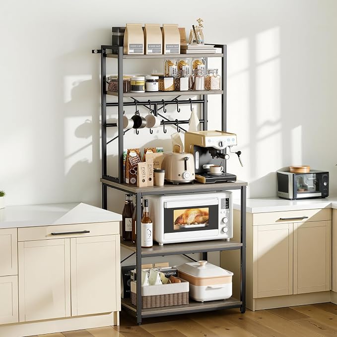 VEVOR Bakers Rack, 23.6 inch Width Microwave Stand, Kitchen Stand - Image 8