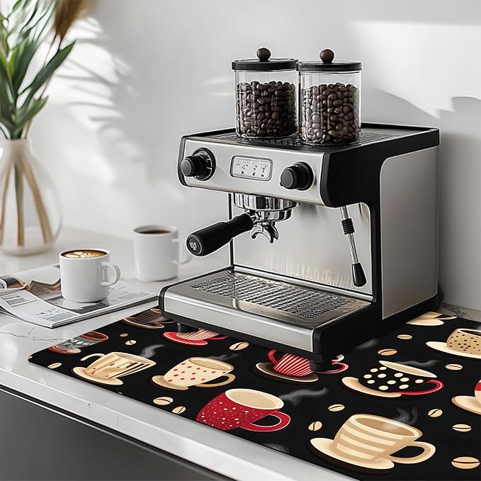 Dish Drying Mat Large Coffee Mat Absorbent Drying Mat - Image 6