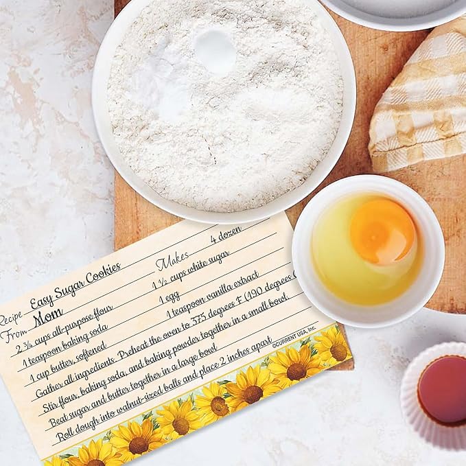 Current Sunflowers Recipe Cards - Image 3