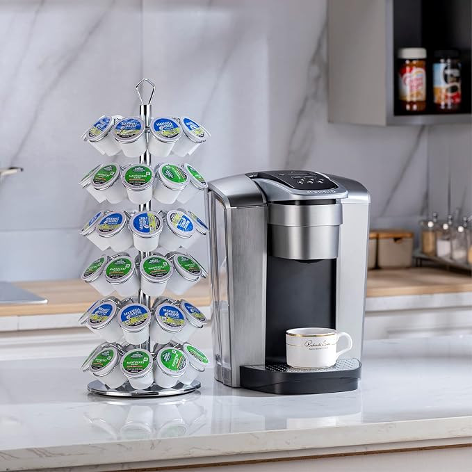 K cup Holder Storage Coffee Capsules Pod Holder Carousel 6 Tier Compatible - Image 6