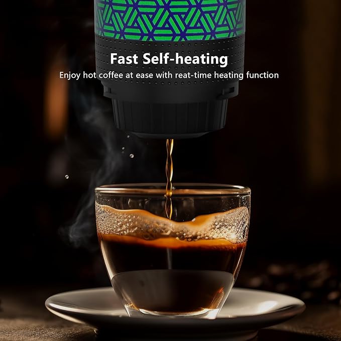 HX HECLX Coffee Maker Gift Set for Camping, Battery Powered Portable Electric - Image 2