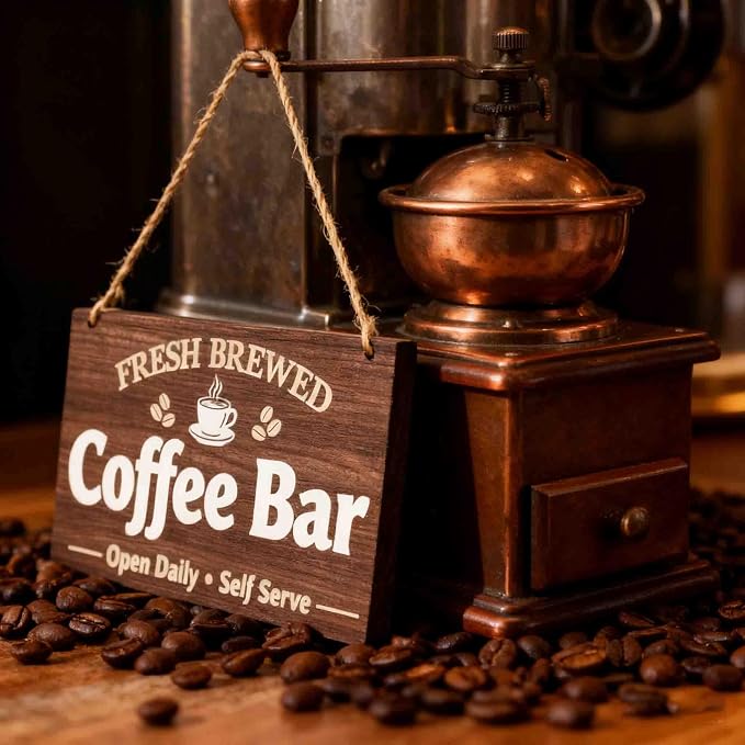Coffee Bar Decor Sign Station Decor Shop Home Kitchen Cafe Decorations - Image 4