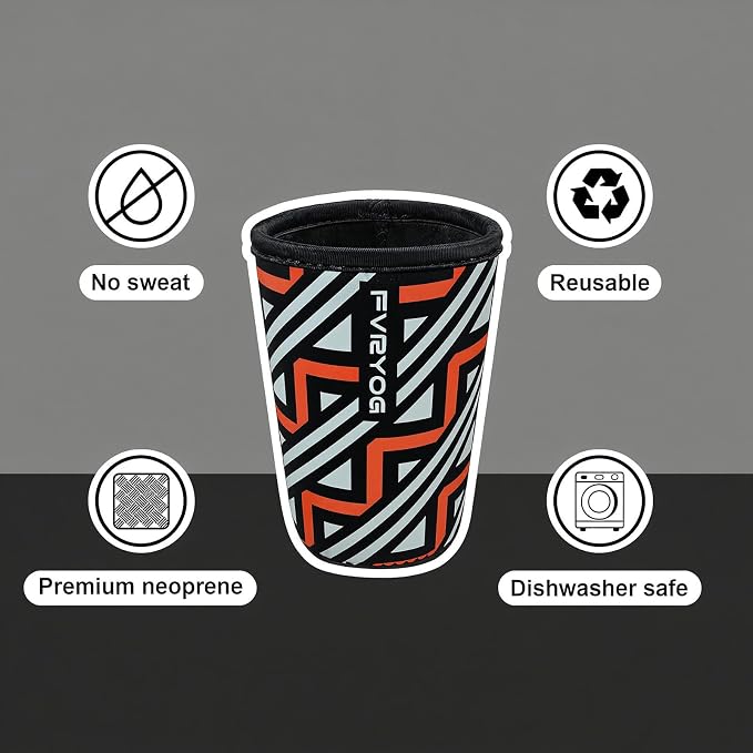 Reusable Insulated Neoprene Iced Coffee Sleeves - Image 4