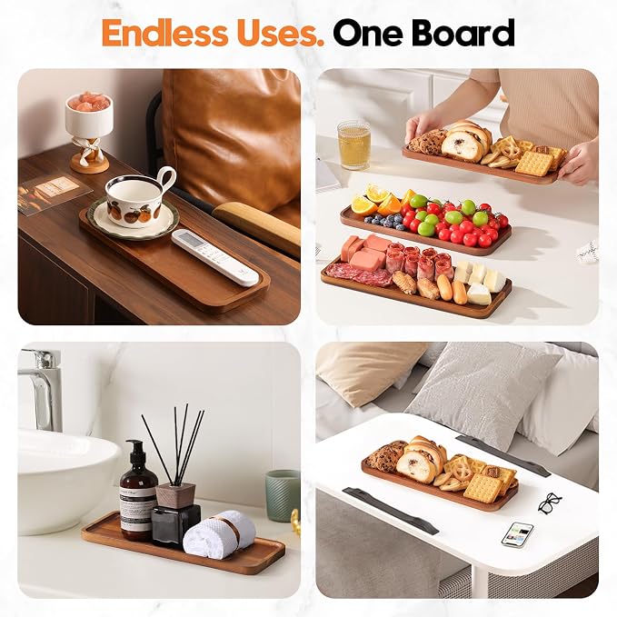 Acacia Wood Serving Platters and Trays - Image 4