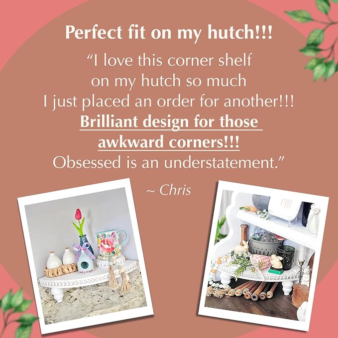 Corner Pedestal Stand Rustic Decor Riser - Image 4