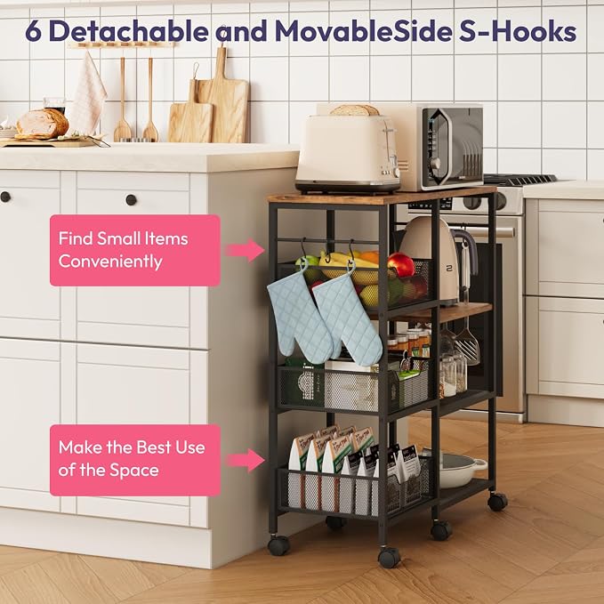 SWTYMIKI Kitchen Island Cart on Wheels - Image 8