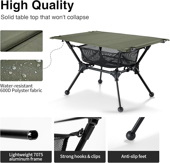 ONETIGRIS Dipper Camping Table, Lightweight Portable Folding Table - Image 4