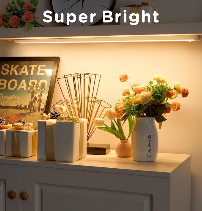 Under Cabinet Lighting Plug in, 24 Inch14W 120V Super Bright, 3 Color - Image 2