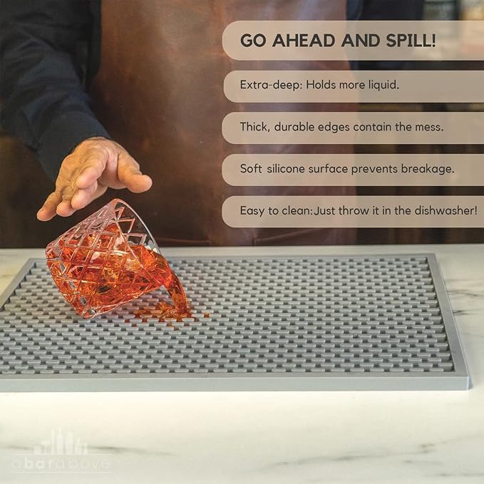 Premium A Bar Above Heavy Duty Bar Mat, Food Safe Silicone Mat, Mats - Image 6