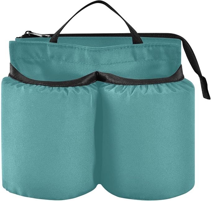 DOMIKING Dark Teal Travel Luggage Cup Holder - Image 6