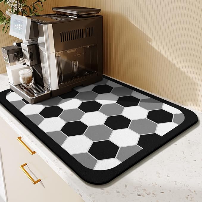 Coffee Mat -Lattice Absorbent Coffee Bar Mat - Image 2