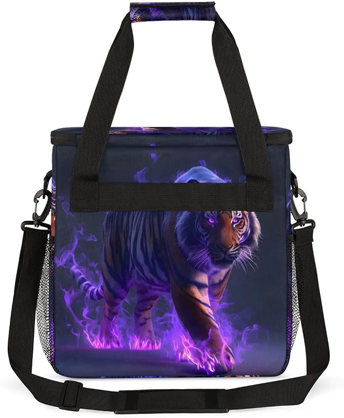 Cool Tiger Coffee Maker Carring Bag, Large Insulated Storage Organizer Case - Image 5