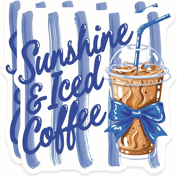Sunshine & Iced Coffee Stickers by Unknown