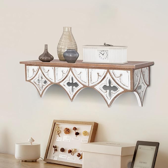 Xuthusman Floating Shelves for Wall, Vintage Wall Shelves by Xuthusman