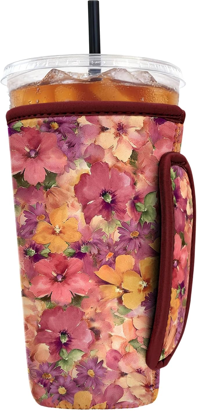 Reusable Insulated Neoprene Iced Coffee Sleeve by Cavllson