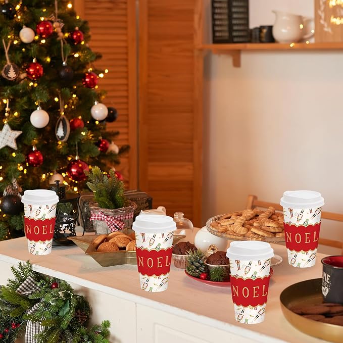 JarThenaAMCS 50Pcs Christmas Coffee Cups - Image 5