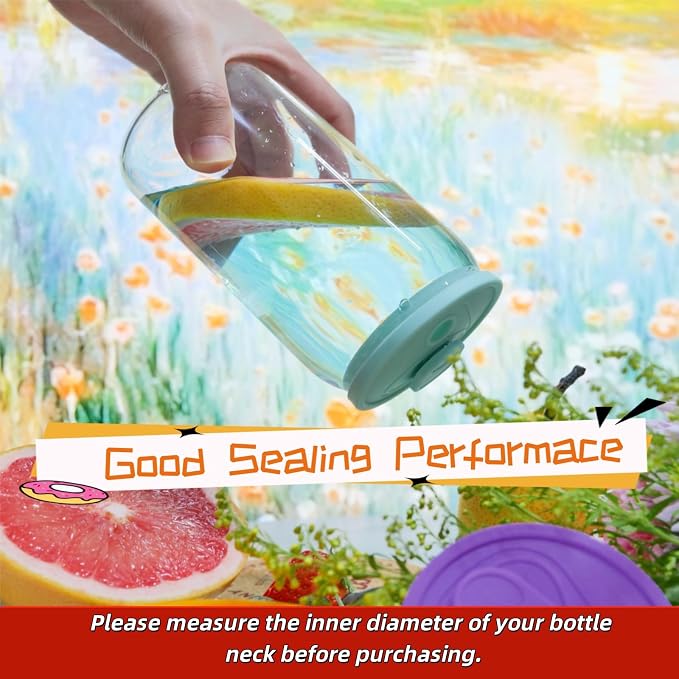 4 Pack Silicone Lids for Glass Cups - Image 3