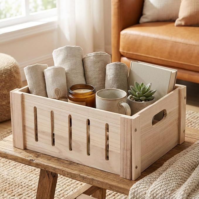 Ripeng 3 Pcs Decorative Wood Crates - Image 6