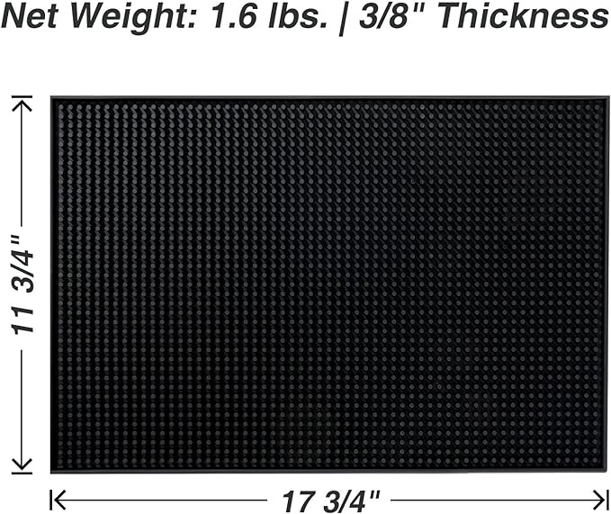 Bar Mat Bundle - Two 18 x12 inches Square Mats and Two 17.5x3.5 inches Bar - Image 2