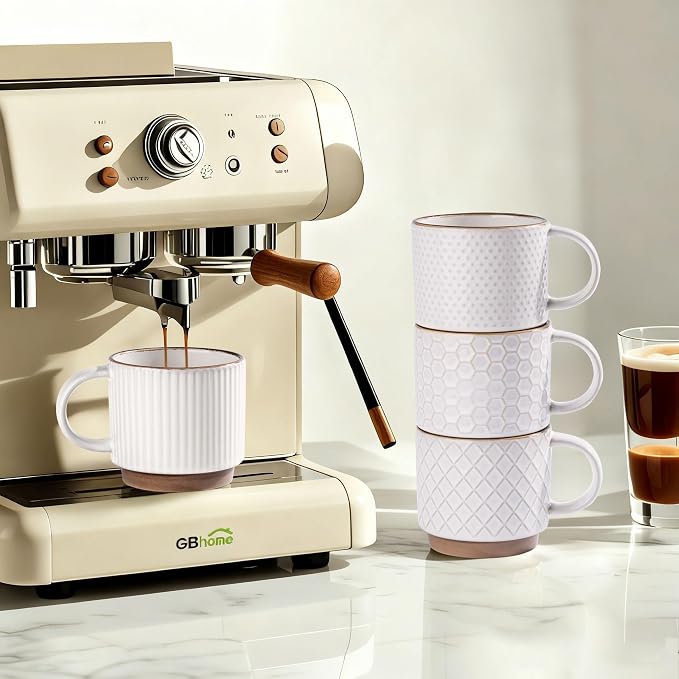 GBhome 12OZ Stackable Coffee Mugs - Image 5