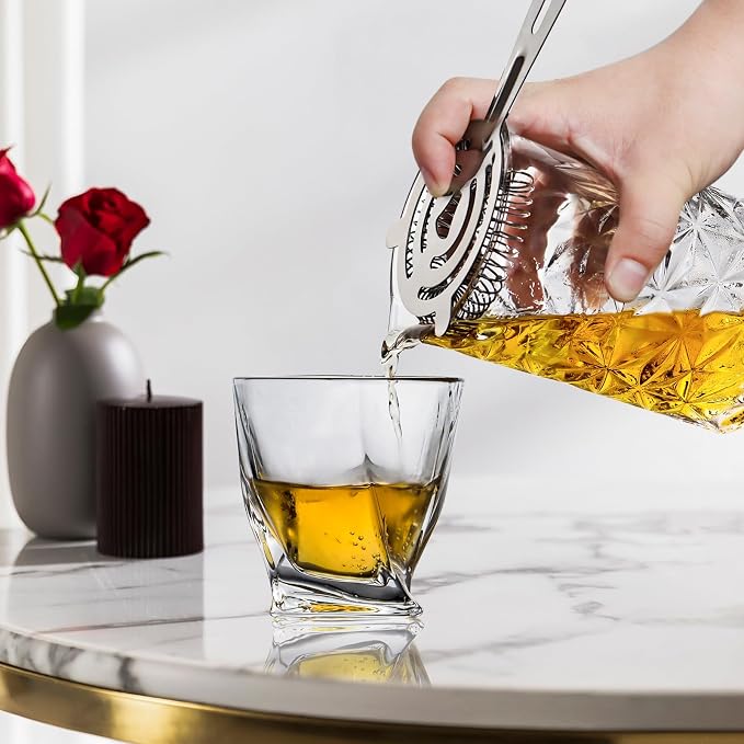Cocktail Mixing Glass Kit, 24 OZ Crystal Stirring Glass - Image 4
