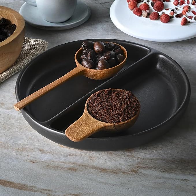 2 Pieces Wooden Coffee Spoon, Handmade Teak Wood Scoop - Image 3