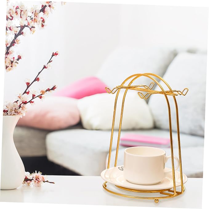 Toddmomy Iron Coffee Cup Holder Rack, Storage - Image 8