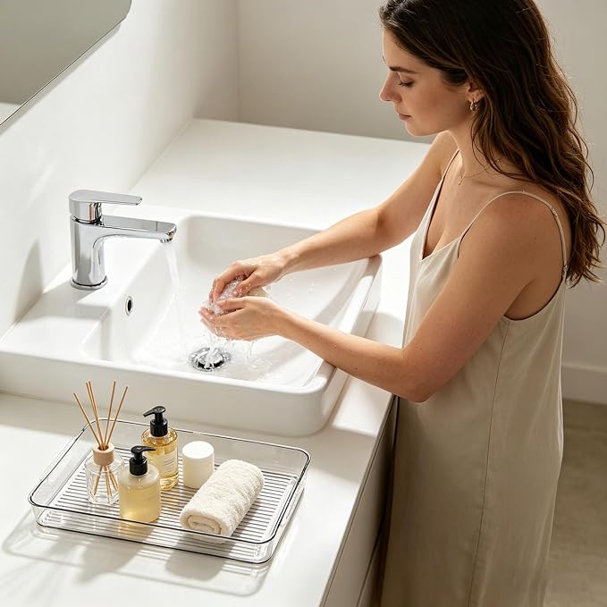 Plastic Drain Tray Bottle Cup Dish Drying Rack - Image 3