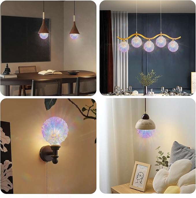 2 Pack Vintage LED Edison Bulb G30 G95 6W Equivalent 60watt, CRI 90+ Dimmable - Image 5
