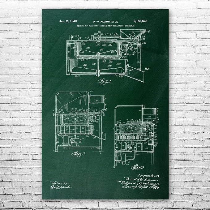 Pan Coffee Roaster Poster Print, Coffee Decor, Barista Gift, Restaurant Wall Art by Unknown