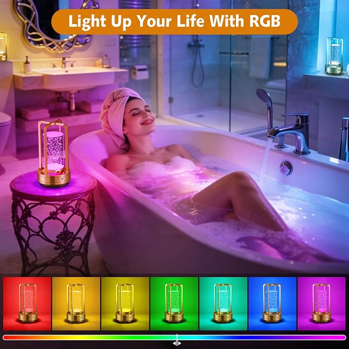 Portable Table Lamp for Outdoor Indoor: Cordless Rechargeable Desk Lamp - Image 4