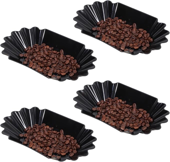 4Pcs Coffee Beans Oval Tray by Hapivida