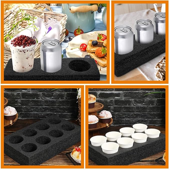 iplusmile 2pcs Coffee Cup Carrier Trays Lightweight Takeout Drink Holders - Image 4