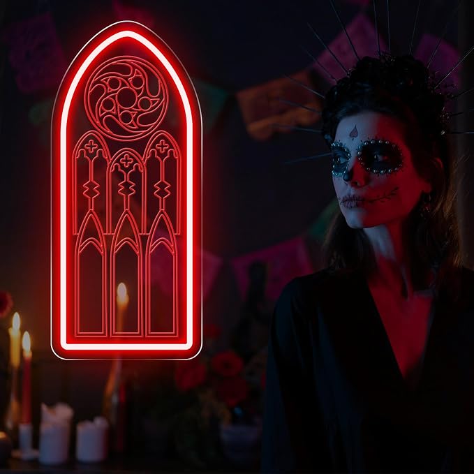 Gothic Cathedral Window Neon Sign - Image 9