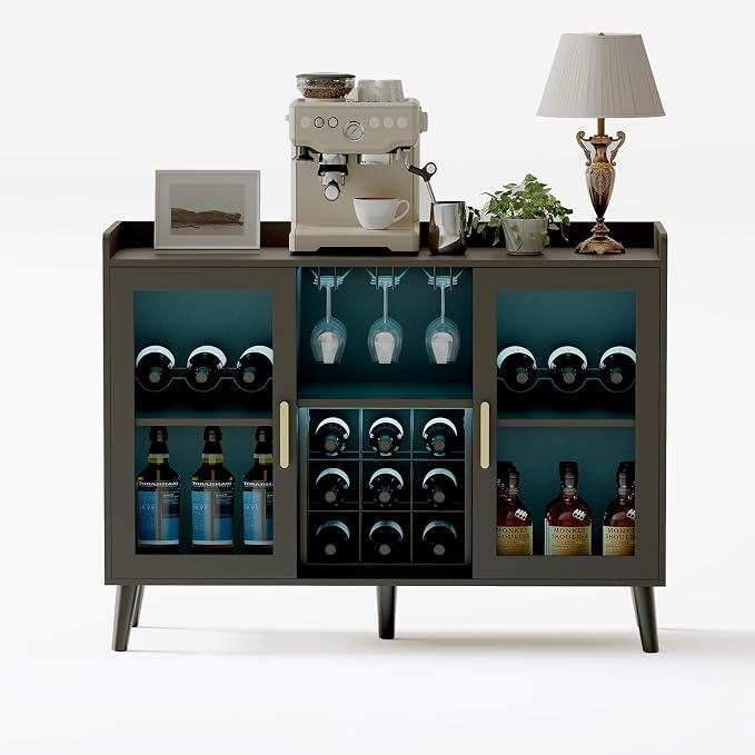 Garvee Modern Wine Bar Cabinet - Image 3