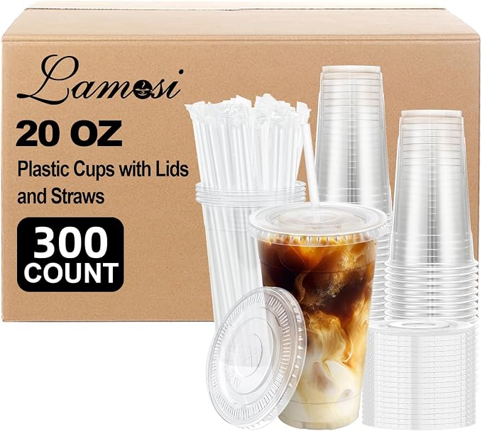 Lamosi 300 Pack Clear Plastic Cups by BuyNow