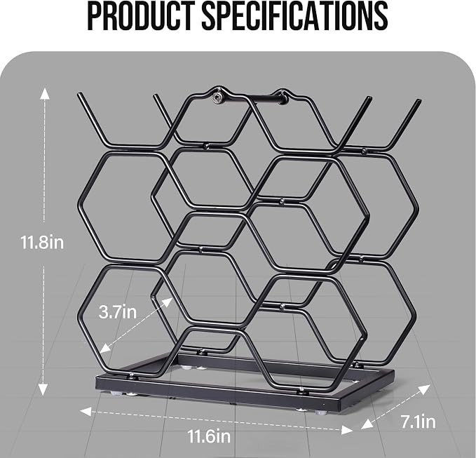 Small Wine Racks Countertop, Metal Wine Bottle Holder Modern Black - Image 6