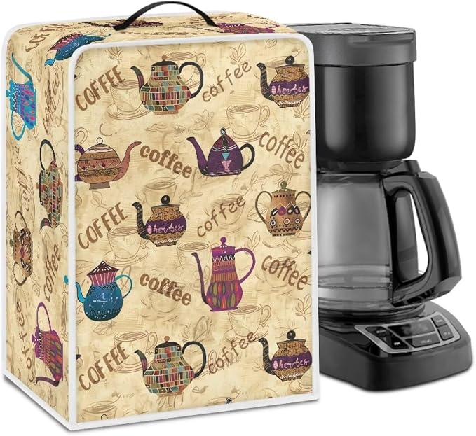 Coffee Maker Cover Kitchen Appliance Covers Dust Protection Waterproof Coffee by Psesaysky